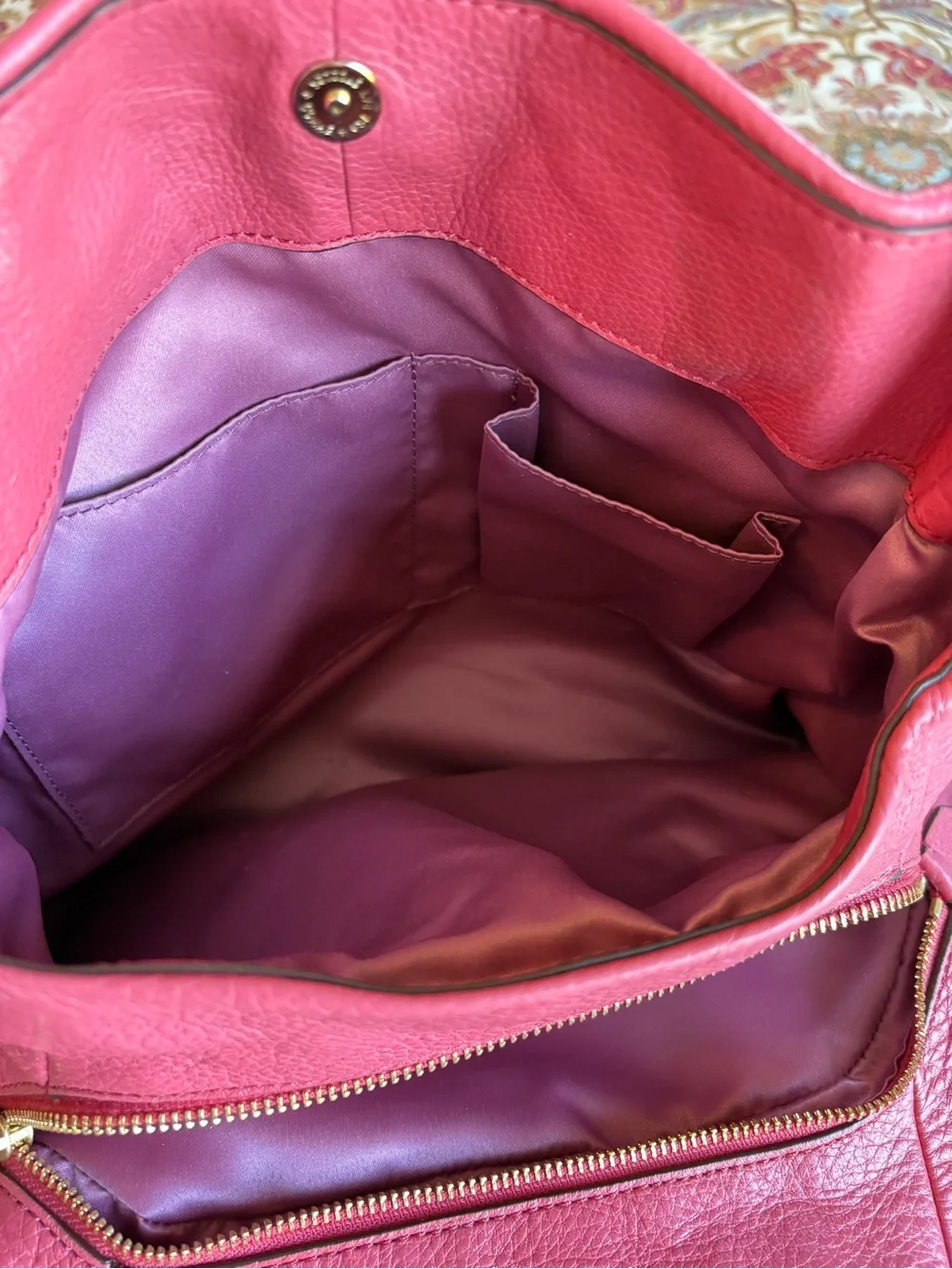 Preloved COACH MADISON PHOEBE LEATHER SHOULDER BAG PURSE PINK PEONY